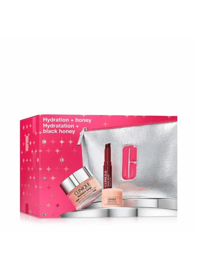 كلينيك مجموعة العناية بالبشرة والمكياج بالترطيب والعسل، توفير %